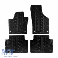 Rubber Car Mats Gledring 0072 suitable for VW Sharan 2010- / Seat Alhambra 2010- Black 4 Pieces-image-6304601