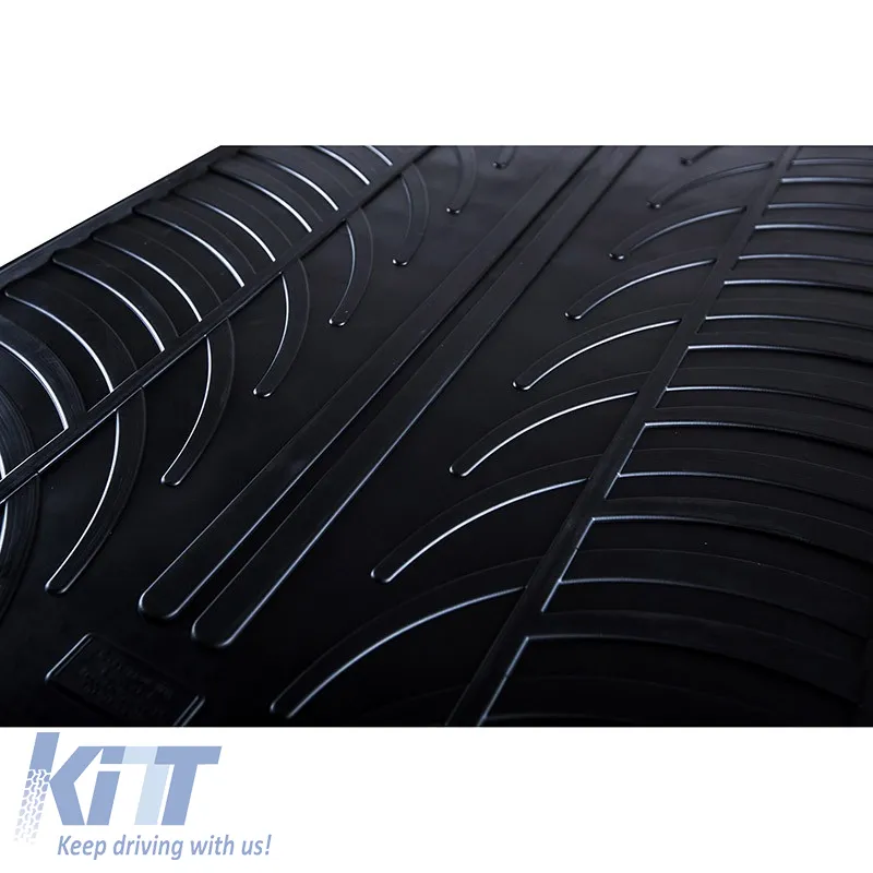 Rubber Car Mats Gledring 0072 suitable for VW Sharan 2010- / Seat Alhambra 2010- Black 4 Pieces