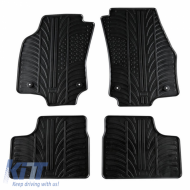 Rubber Car Mats Gledring 0081 suitable for Opel Astra H 2004-2009 Black 4 Pieces