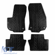 Rubber Car Mats Gledring 0084 suitable for Opel Zafira B 2005-2014 Black 4 Pieces