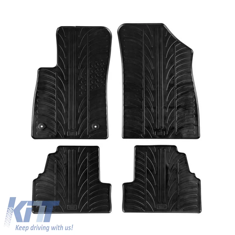 Rubber Car Mats Gledring 0089 suitable for Opel Mokka 4x4 2012-2019 / Chevrolet Trax 2012- Black 4 Pieces