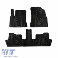 Rubber Car Mats Gledring 0118 suitable for Citroen C4 Picasso 2006-2013 Black 5 Pieces