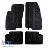 Rubber Car Mats Gledring 0130 suitable for Fiat Grande Punto 2005-2010 Black 4 Pieces