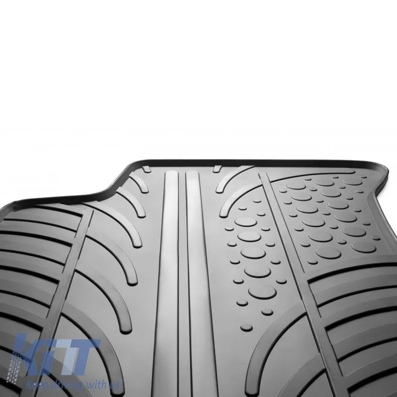 Rubber Car Mats Gledring 0133 suitable for Fiat 500 2007-2012 Black 4 Pieces