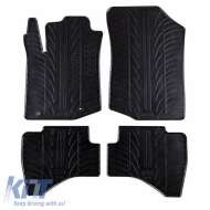 Rubber Car Mats Gledring 0161 suitable for Citroen C1 2014- / Peugeot 108 2014- Black 4 Pieces