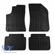 Rubber Car Mats Gledring 0162 suitable for Peugeot 308 Station Wagon 2013- Black 4 Pieces