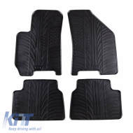 Rubber Car Mats Gledring 0182 suitable for Chevrolet Lacetti 2004-2007 Black 4 pieces