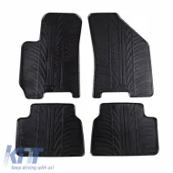 Rubber Car Mats Gledring 0182 suitable for Chevrolet Lacetti 2004-2007 Black 4 pieces-image-6291377