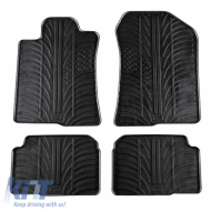 Rubber Car Mats Gledring 0262 suitable for Toyota Corolla Verso 2004-2009 Black 4 Pieces