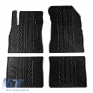 Rubber Car Mats Gledring 0295 suitable for Nissan Note 2013+ Black 4 pieces