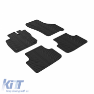 Rubber Car Mats Gledring 0316 suitable for Seat Leon MK4 Hybrid / Sportstourer 2020- / Cupra Leon Hatchback / Estate 2020- Black 4 Pieces