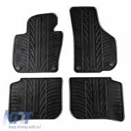 Rubber Car Mats Gledring 0335 suitable for Skoda Superb 3T 2009-2015 Black 4 Pieces