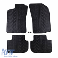 Rubber Car Mats Gledring 0340 suitable for Alfa Romeo 147 2000-2009 / GT 2004-10 Black 4 Pieces