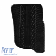 Rubber Car Mats Gledring 0365 suitable for Mitsubishi L200 2015-2019 / Mitsubishi L200 2019- Black 4 Pieces