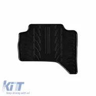 Rubber Car Mats Gledring 0365 suitable for Mitsubishi L200 2015-2019 / Mitsubishi L200 2019- Black 4 Pieces-image-6304493