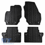 Rubber Car Mats Gledring 0389 suitable for Volvo V70 2007- / XC70 2008- Black 4 Pieces
