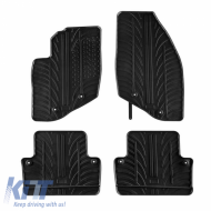Rubber Car Mats Gledring 0390 suitable for Volvo V70/ VX70 2000-2007 / S60 2000-2009 Black 4 Pieces