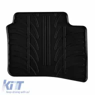 Rubber Car Mats Gledring 0417 suitable for Hyundai I10 Hatchback 2020- Manual Black 4 Pieces-image-6304498