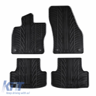 Rubber Car Mats Gledring 0476 suitable for Skoda Karoq SUV 2017- Black 4 Pieces