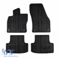 Rubber Car Mats Gledring 0476 suitable for Skoda Karoq SUV 2017- Black 4 Pieces-image-6291437
