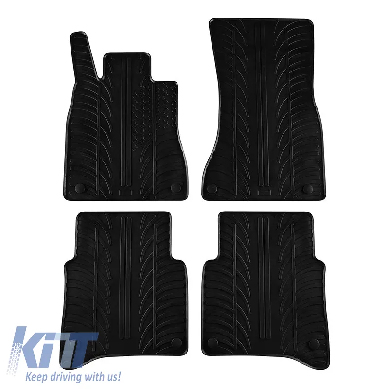 Rubber Car Mats Gledring 0513 suitable for Mercedes-Benz S-Class W223 / V223 Long 2020+ Black 4 Pieces
