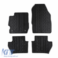 Rubber Car Mats Gledring 0562 suitable for Ford Ka 2017 - Black 4 Pieces
