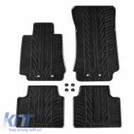 Rubber Car Mats Gledring 0567 suitable for Alfa Romeo Giulia Sedan 2016- Black 4 Pieces