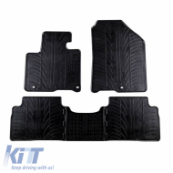 Rubber Car Mats Gledring 0596 suitable for Kia Sorento 2015-2020 Automatic Black 4 Pieces