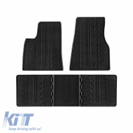 Rubber Car Mats Gledring 0642 suitable for Tesla Model S Modification 2016+ Black 5 Pieces