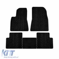 Rubber Car Mats Gledring 0643 suitable for Tesla Model 3 2017-2020 Hatchback Automatic Black 5 Pieces