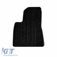 Rubber Car Mats Gledring 0643 suitable for Tesla Model 3 2017-2020 Hatchback Automatic Black 5 Pieces-image-6311393
