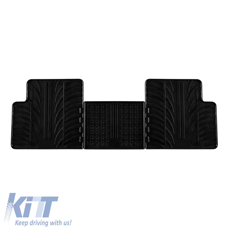 Rubber Car Mats Gledring 0643 suitable for Tesla Model 3 2017-2020 Hatchback Automatic Black 5 Pieces
