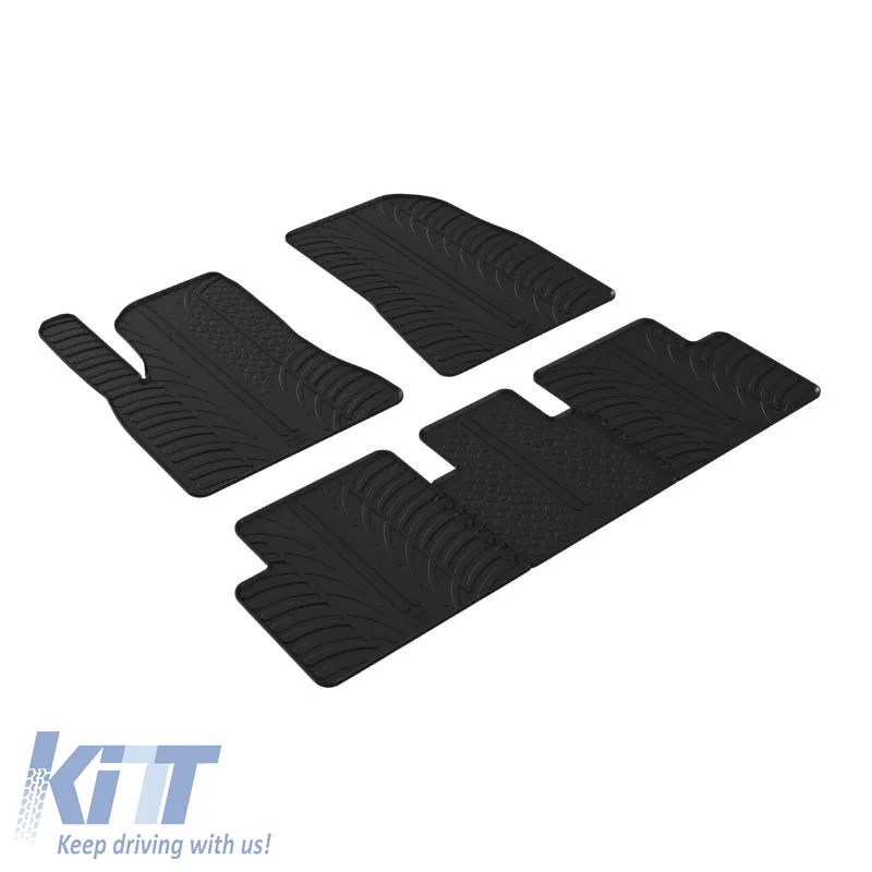 Rubber Car Mats Gledring 0644 suitable for Tesla Model 3 Modification 2020+ Hatchback Automatic Black 5 Pieces