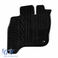 Rubber Car Mats Gledring 0654 suitable for VW E-Golf VII Hatchback Electric 2014-2020 Black 4 Pieces