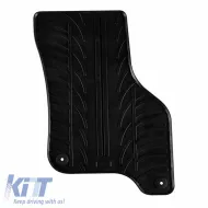Rubber Car Mats Gledring 0654 suitable for VW E-Golf VII Hatchback Electric 2014-2020 Black 4 Pieces-image-6304564