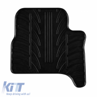 Rubber Car Mats Gledring 0655 suitable for VW E-UP 2019- / Skoda Citigo IV 2019- / Seat MII Electric 2019- Black 4 Pieces