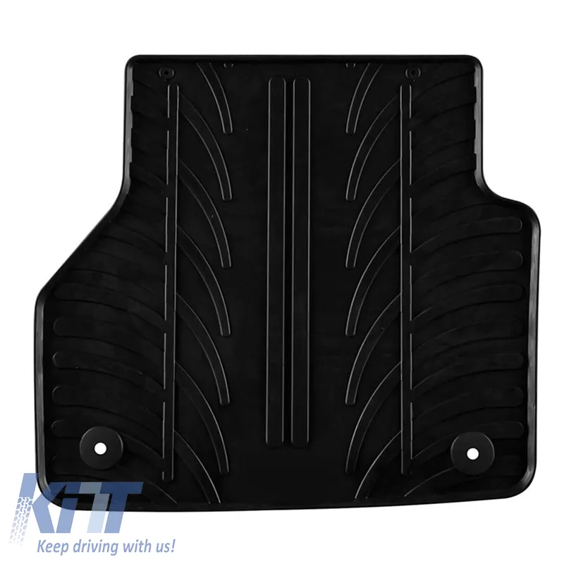 Rubber Car Mats Gledring 0704 suitable for Audi A6 C8 18+ / Audi A7 4K 18+ Black 4 Pieces
