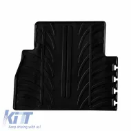 Rubber Car Mats Gledring 0724 suitable for Citroen Berlingo 2018+ / Opel Combo E 2018+ / Peugeot Rifter 2018+ Black 5 Pieces-image-6315511
