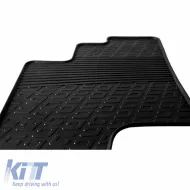 Rubber Car Mats Gledring 0893 suitable for Ford Turneo Custom Passenger Automatic 2018 - Black 2 Pieces-image-6304657