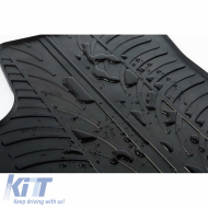 Rubber Car Mats Gledring 0893 suitable for Ford Turneo Custom Passenger Automatic 2018 - Black 2 Pieces