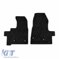 Rubber Car Mats Gledring 0894 suitable for Ford Transit Custom Furgon / Kombi Furgon / Kombi Facelift Automatic 2018 - Black 2 Pieces