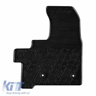 Rubber Car Mats Gledring 0894 suitable for Ford Transit Custom Furgon / Kombi Furgon / Kombi Facelift Automatic 2018 - Black 2 Pieces-image-6304667
