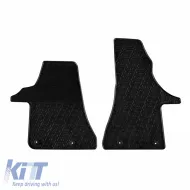 Rubber Car Mats Gledring 0904 suitable for VW Transporter T6.1 / Multivan 2020- Black 2 Pieces-image-6304660