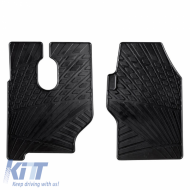 Rubber Car Mats Gledring 0910 suitable for Mercedes Actros 2003-12/2011 Black 2 pieces