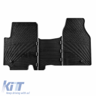 Rubber Car Mats Gledring 0926 suitable for Renault Trafic 2001-2014 / Opel Vivaro 201-2014 Black 3 Pieces