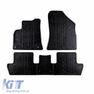 Rubber Car Mats Gledring0154 suitable for Renault 3008 2009-2016 / 5008 2009-2017 Black 4 Pieces