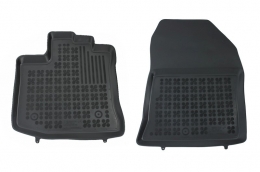 Rubber Floor Mat Black Front suitable for Dacia Dokker Van (2012-2021)