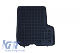 Rubber Floor Mat Black suitable for Dacia Logan II Sedan, MCV (2013-)-image-6013301