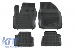 Rubber Floor Mat Black suitable for FORD C-Max I/II 2003-2019 Grand C-Max 2010-2019
