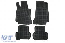 Rubber Floor Mat Black suitable for Mercedes C-Class W205 Limousine S205 Station Wagon (2014-) - 201720